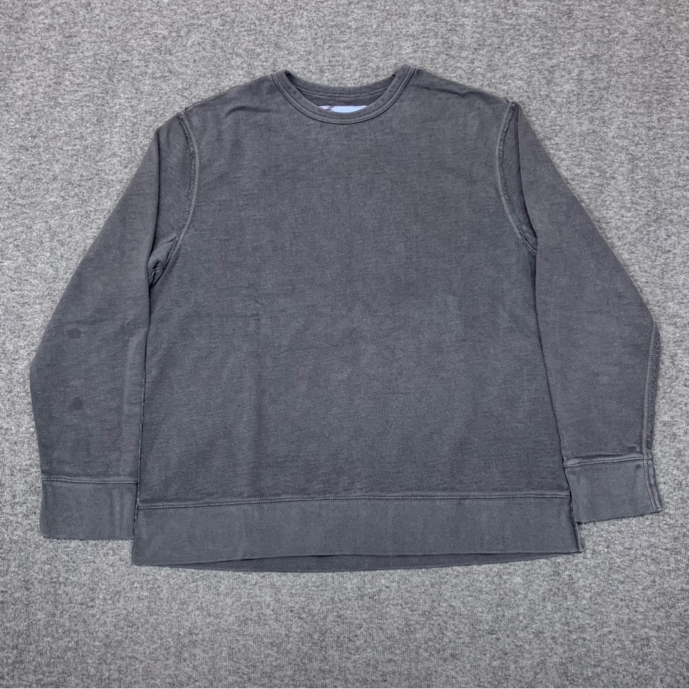 Gap 1969 Gray Faded Blank Cotton Sweatshirt Size XL Y2K Grunge
